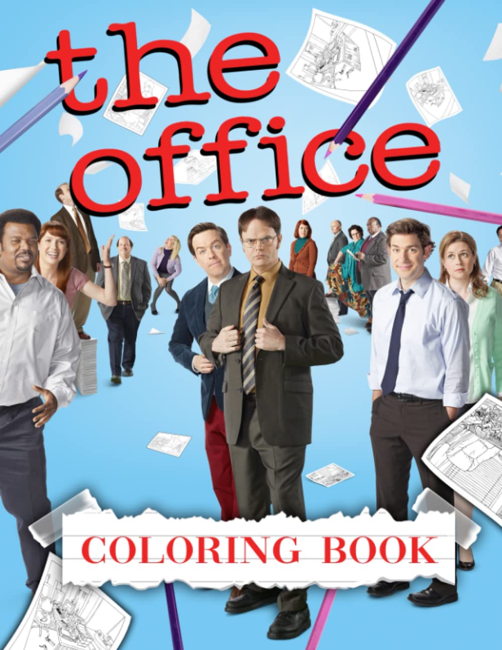 The Office Coloring Book: Dunder Mifflin Coloring Book for Fans with Micheal Scott, Dwight Schrute, Jim Halpert,...
