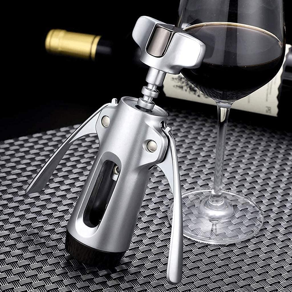 apribottiglie elettrico per vino， Apribottiglie multifunzionale for vino e birra, cavatappi for vino for tutte le bottiglie con tappo in sughero e birra. Maniglia ergonomica utilizzata nei bar del ris