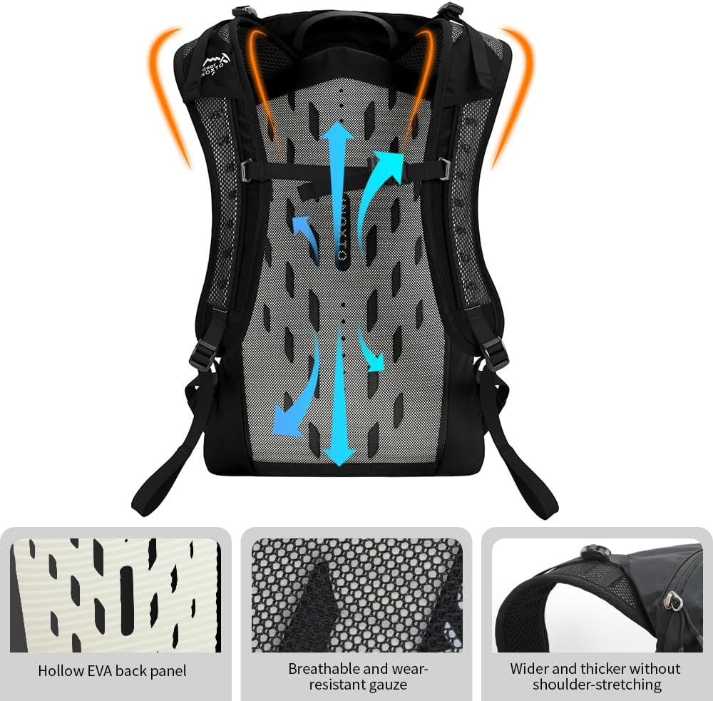 IX INOXTO Hiking Hydration Backpack with 3l Water Bladder for Women and Men 25L Water Backpack for Hiking, Cycling, Climbing, Camping