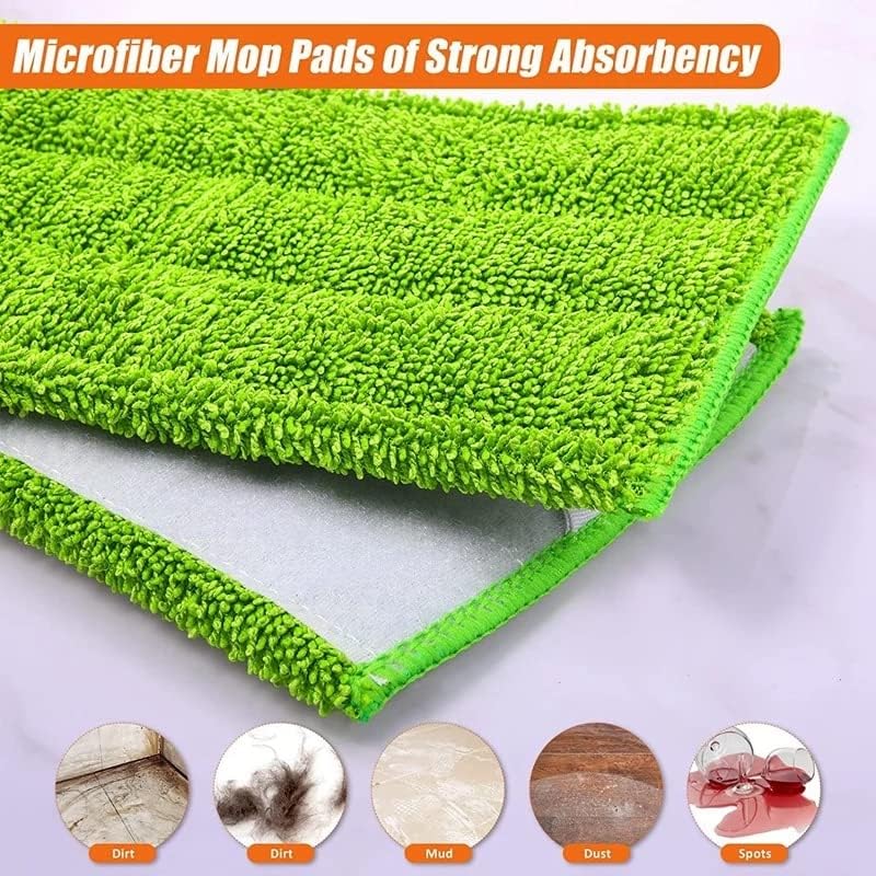 Miniatura 3 de 6 almohadillas de microfibra de 12 pulgadas para limpieza de mopa de microfibra Swiffer, reutilizables y lavables, reutilizables y lavables, para