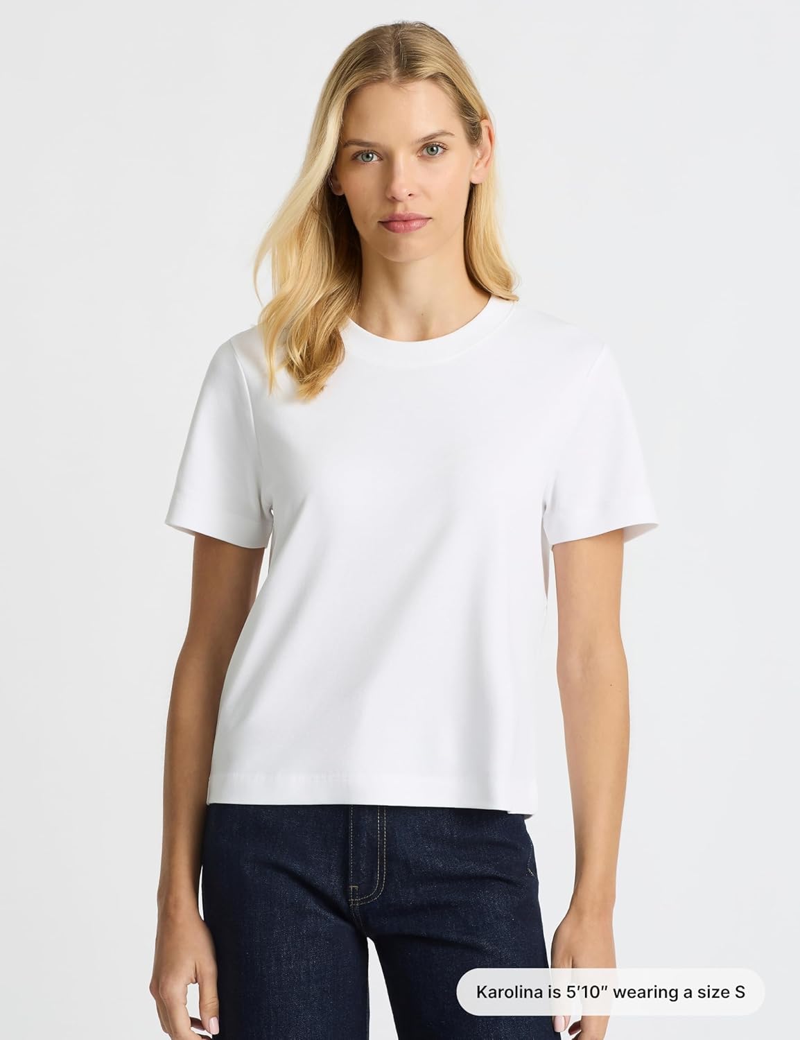 Women’s Good Earth Cotton® Box Cut T-Shirt – Australian-Grown Cotton, Relaxed Fit, Cropped Length, Crew Neck - Image 2