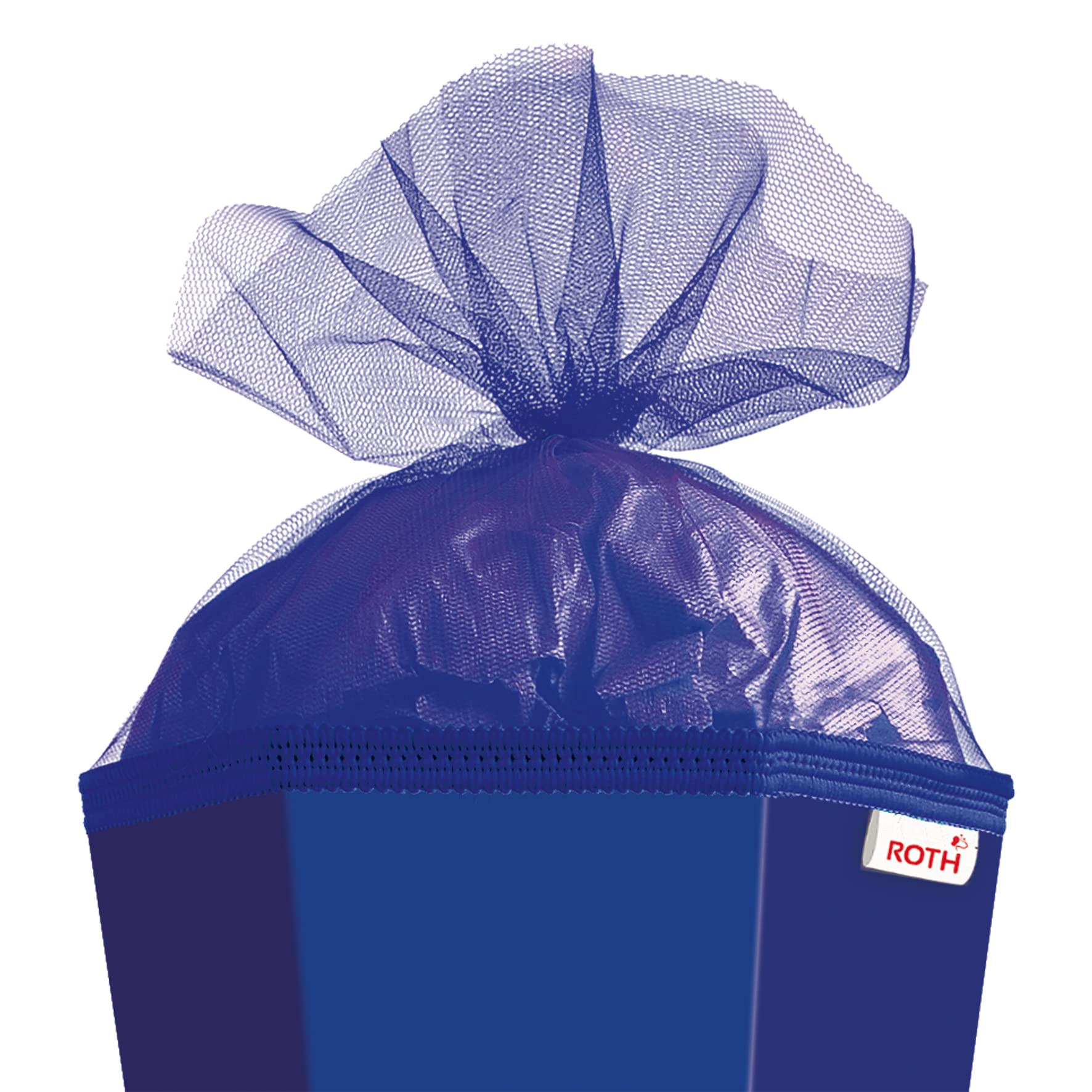 ROTH XXL-Bastelschultüte 100 cm ultramarinblau sechseckig - extra stabil durch Rot(h)-Spitze mit Tüll-Verschluss