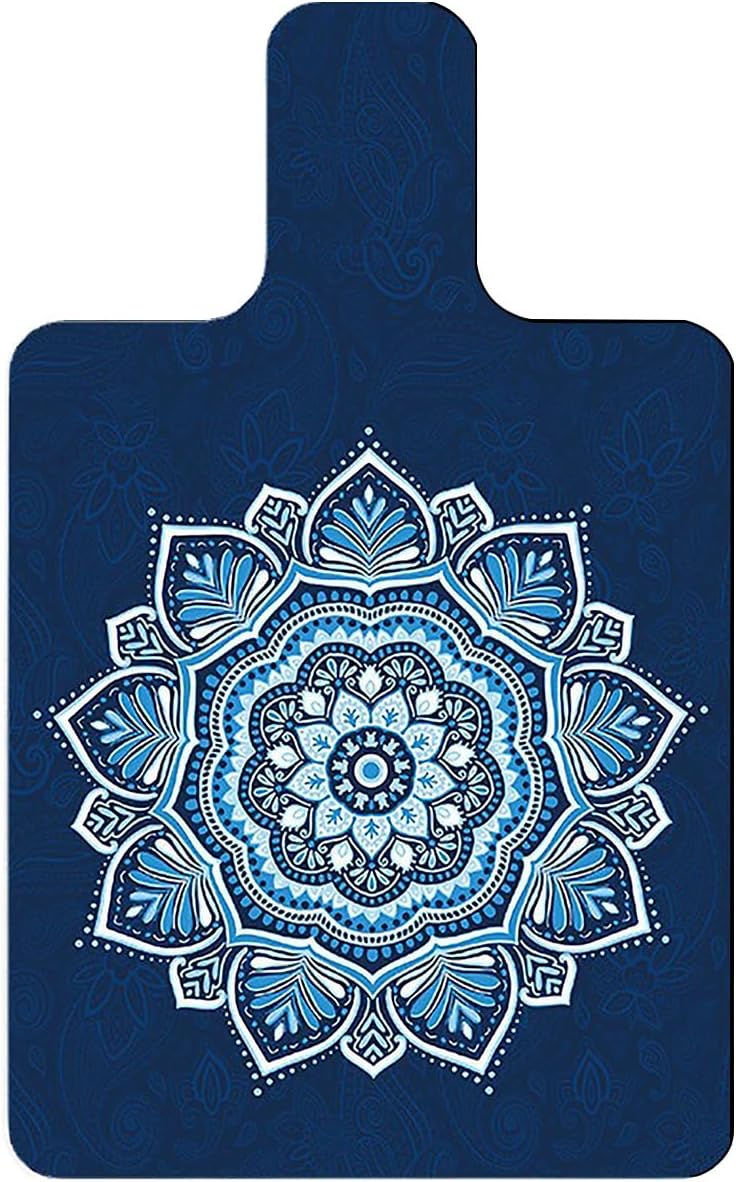 Non-Slip Pilates Reformer Mat Cover for Pilates Reformer Machine Equiment Extra Thick 1.5mm, 39 * 24inch,Mandala Flower Pantern