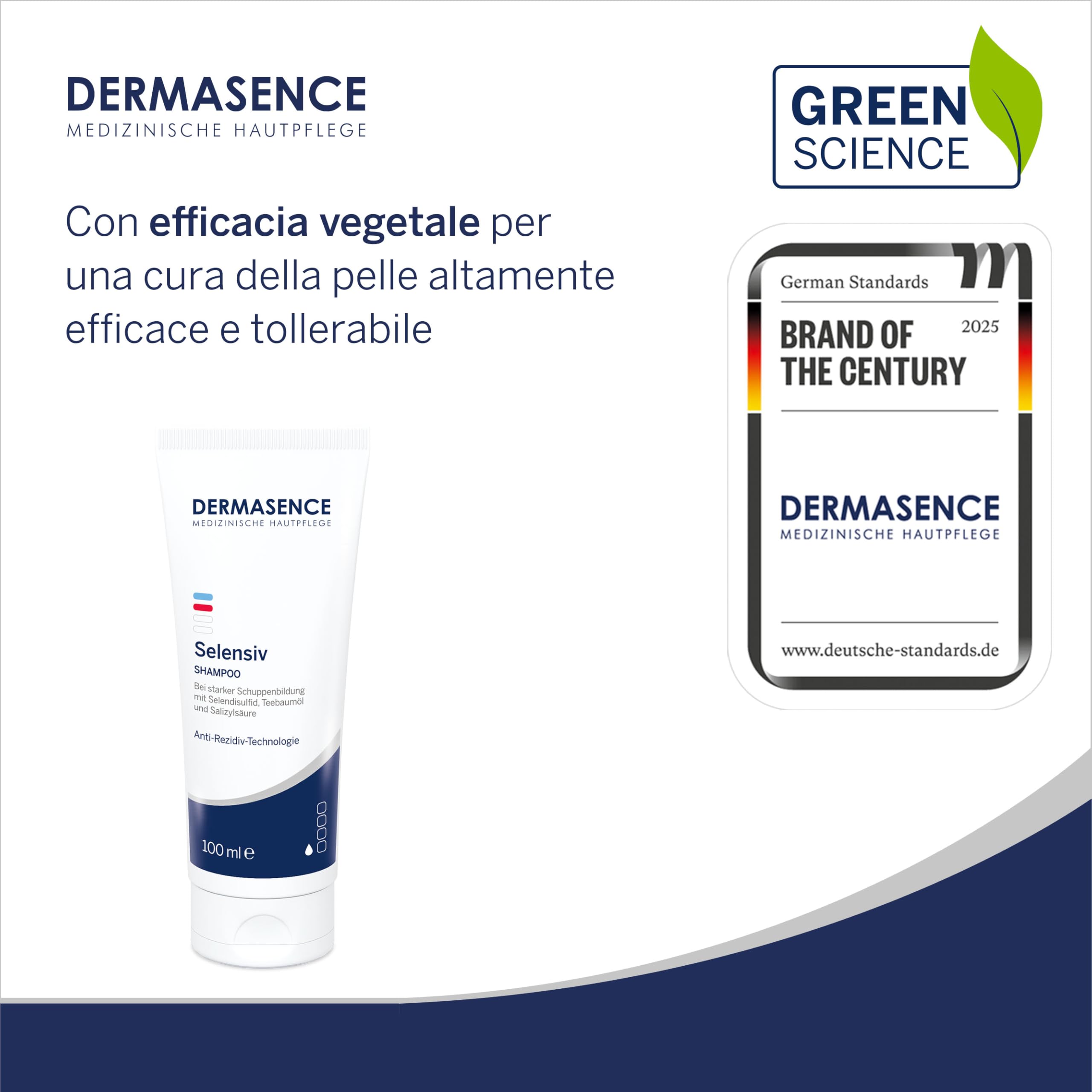 DERMASENCE Selensiv Shampoo bei starker Schuppenbildung, 100 ml Champú
