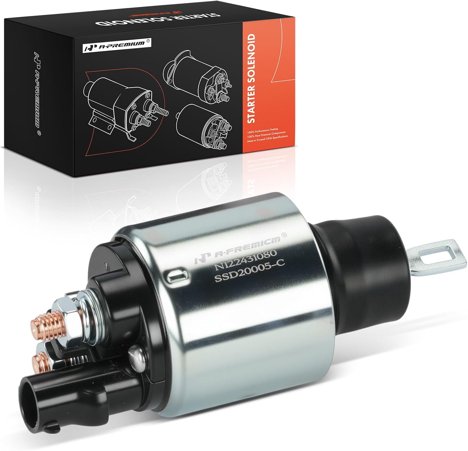 A-Premium Starter Solenoid Compatible with Dodge & Chrysler Models - Neon 2000-2005, SX 2.0 2005, Neon 2000-2002, 2.0L - 12V