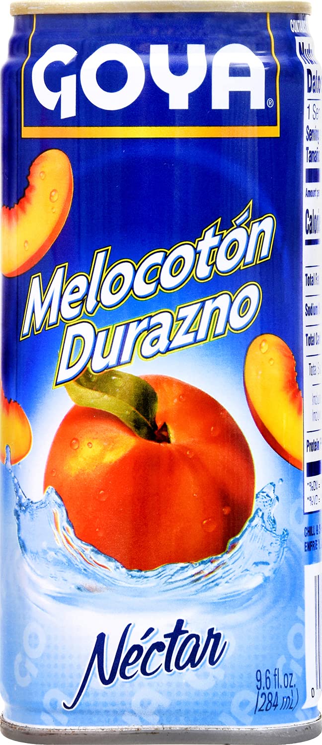 Goya Foods Peach Nectar, 9.6 Fl Oz (Pack of 24)