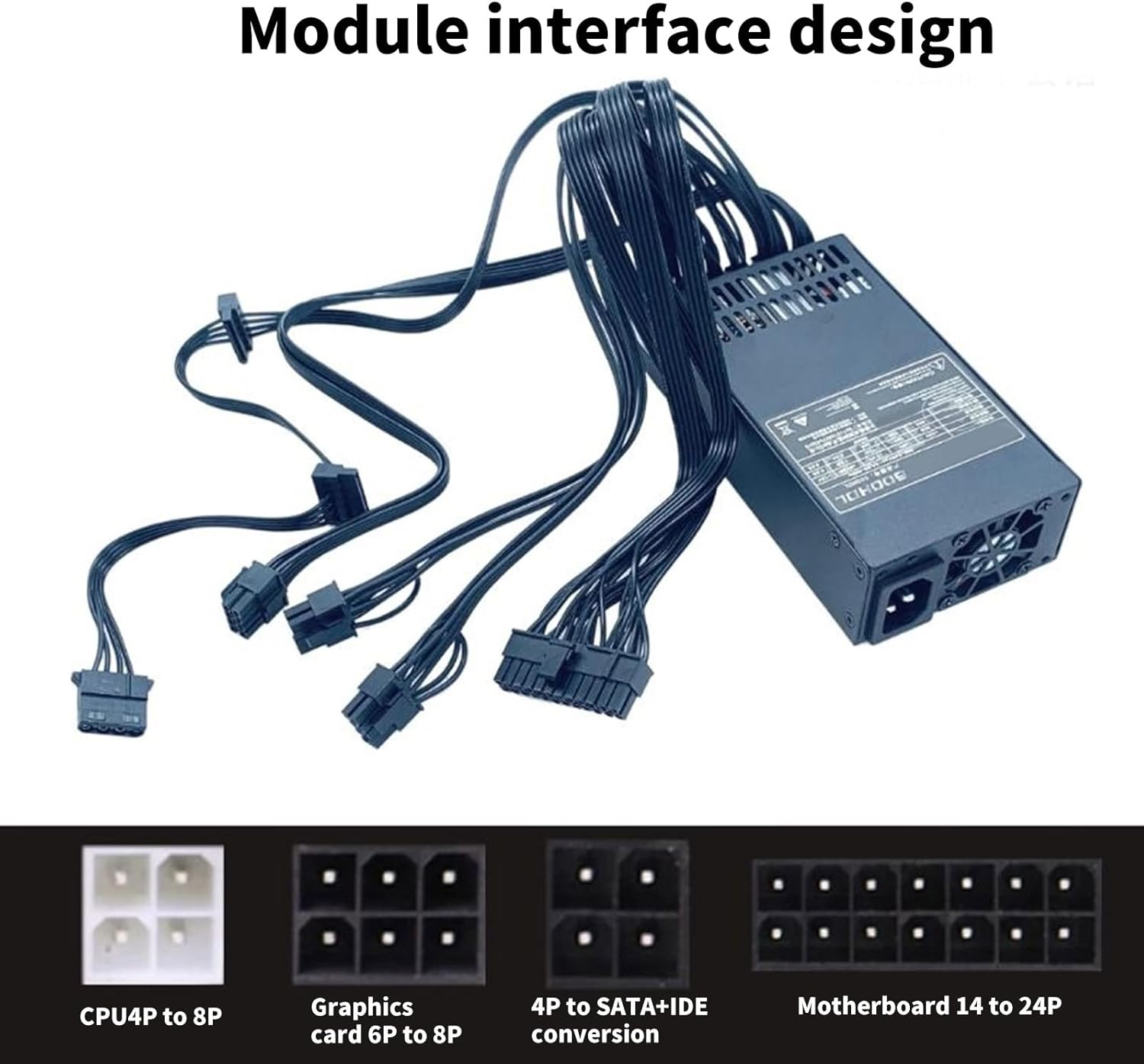 フレンドリーな 1U モジュラー 電源インテリジェント速度制御付き静音 40MM ファン 250W 300W 700W 850W イ