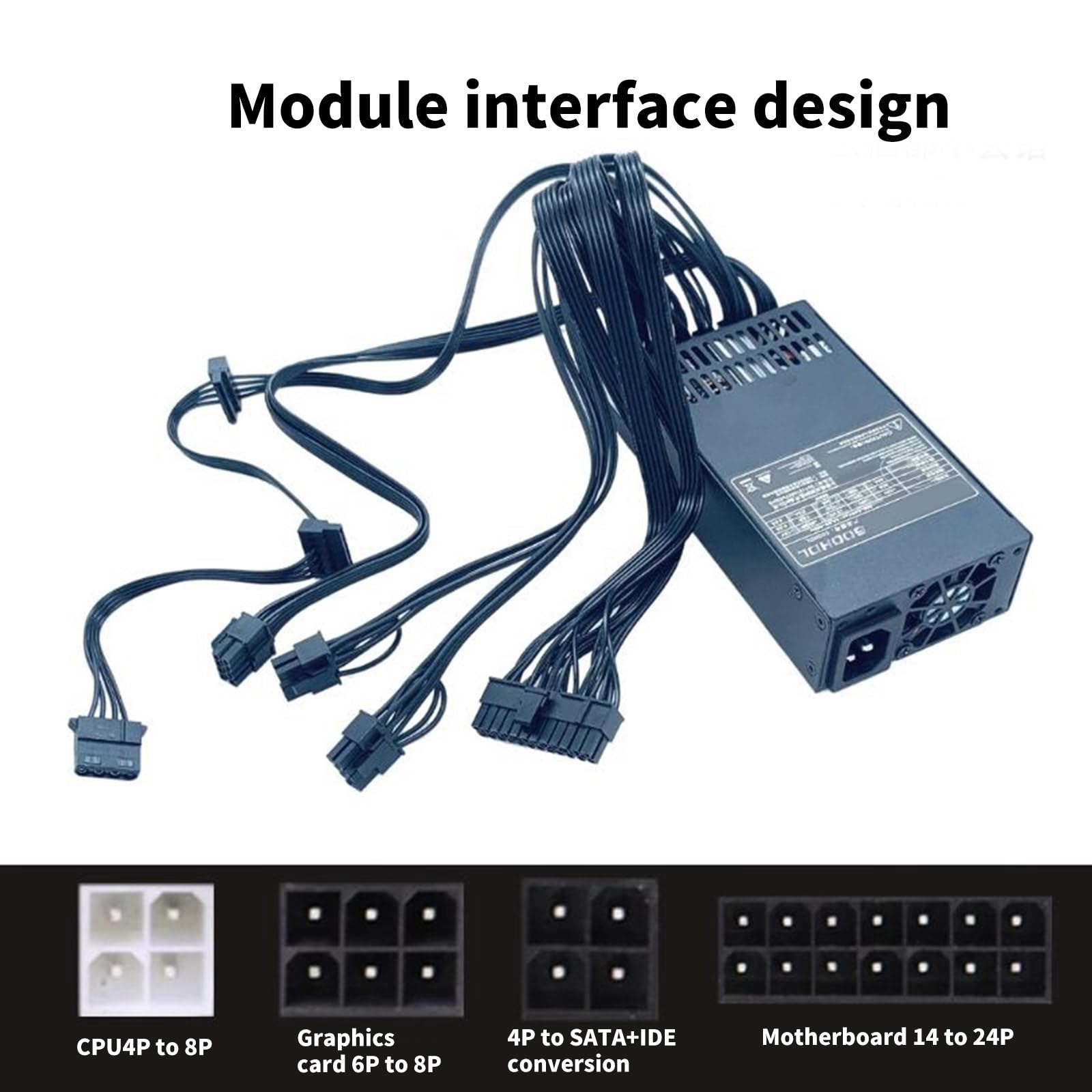 Tranquillo Stabilità 1U Modulari Pieni Alimentatori Alimentatori Per Gli Appassionati Di Computer Metal Build 250W 300W 700W 850W Controllo Termico Intelligente
