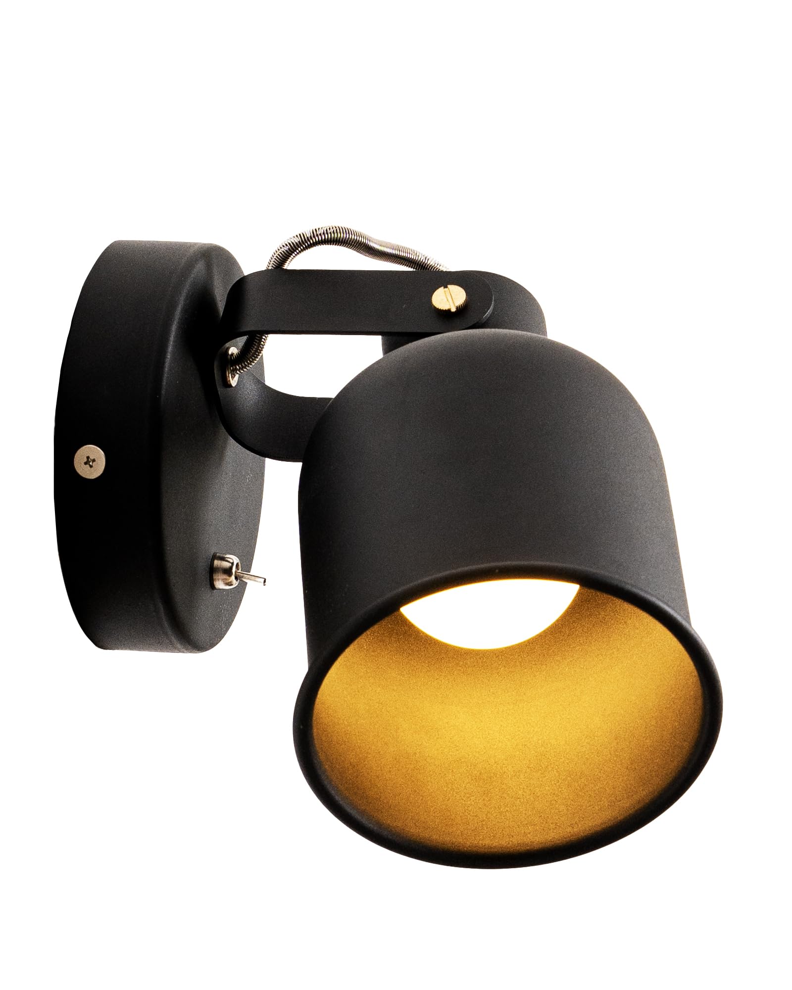 Photo 1 of Aisilan Bedroom Wall Sconces with On/Off Switch Hardwire Black Wall Light with E26 Bulb Indoor Sconce Wall Lighting for Bedside 7W Wall Mounted Light for Living Room Hallway Fireplace