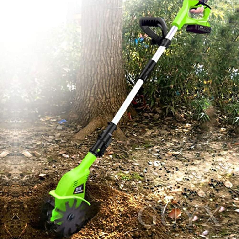 Motoculteur de Jardin, motoculteur sans Fil, motoculteur sans Fil, motoculteur électrique portatif 20 V avec cultivateur Portable pour Jardins, motoculteur Rotatif à poignée réglab