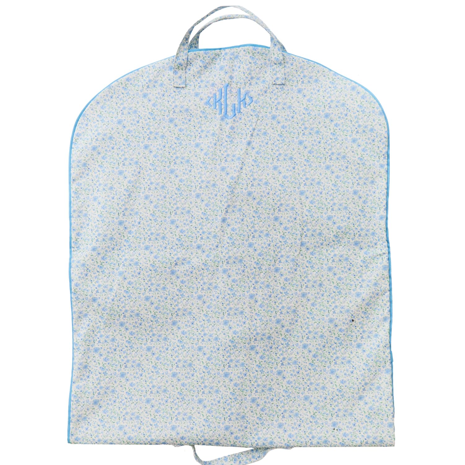 Personalized Garment Bag for Travel Monogram Floral Dress Bag with Zipper and Pockets Foldable Canvas Clothing Bag for