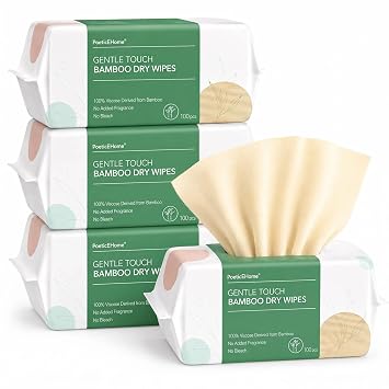 PoeticEHome Face Towels Disposable, Ultra Soft Clean Dry Wipes