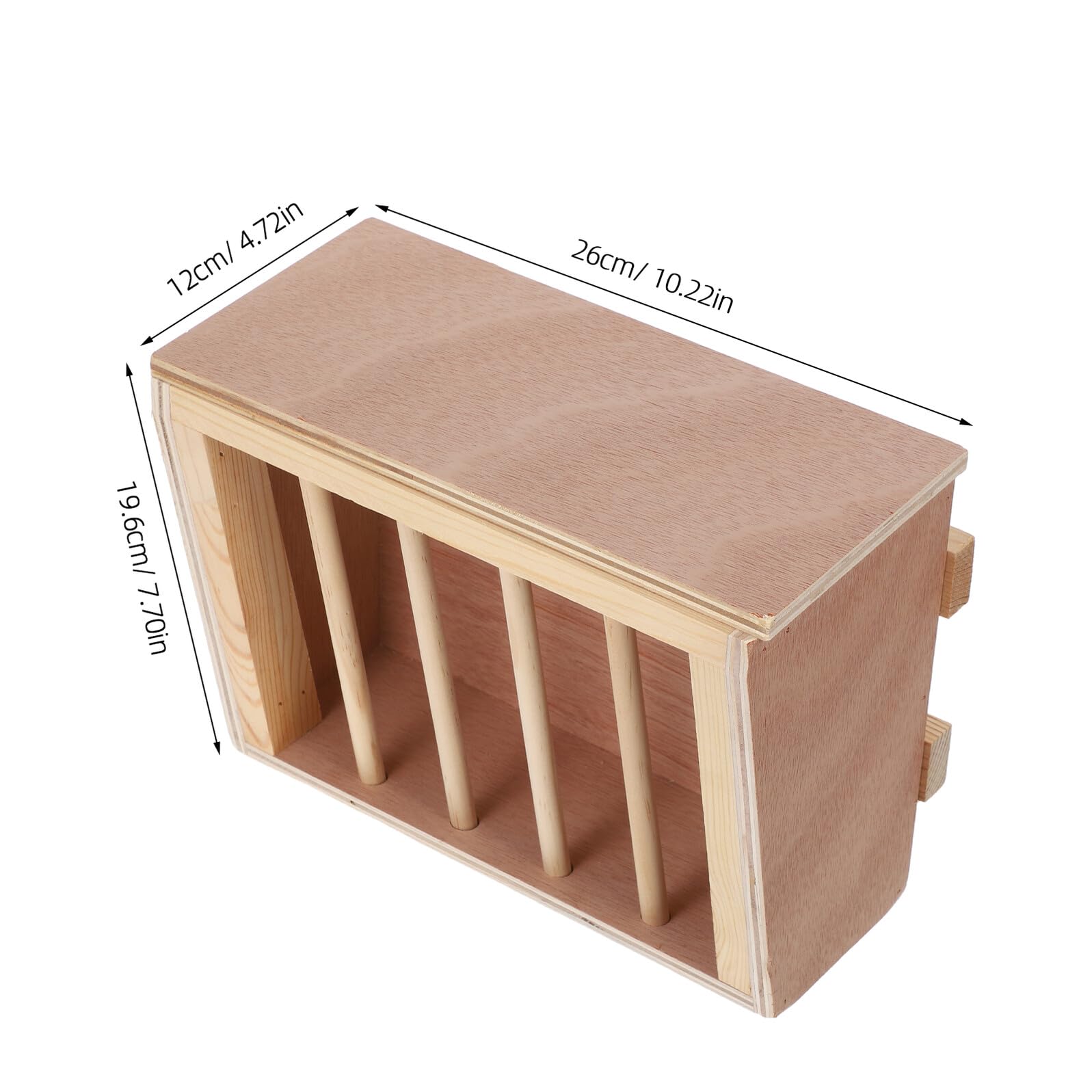 Toyvian Râtelier à Foin pour Lapins Mangeoire à Foin pour Cage pour Petits Animaux Chinchillas Cochons Bois pour Animaux De Compagnie
