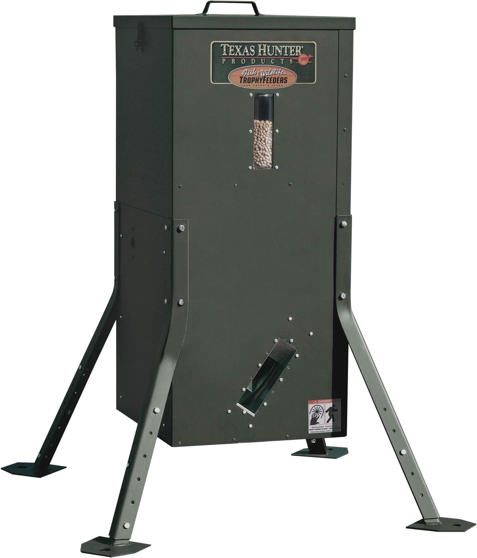 Texas Hunter Directional Fish Feeder w/Adjustable Legs - 70 lb. Fish Feed Capacity - Model DF125AL