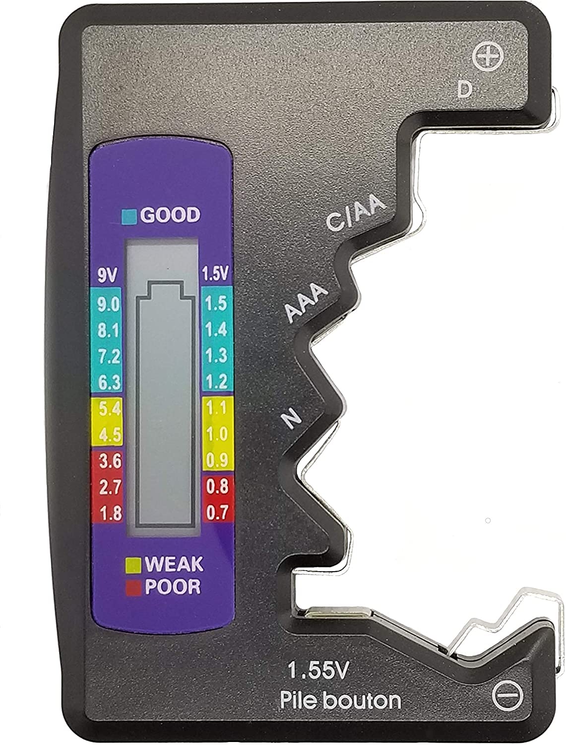 SYGA Digital Battery Tester Battery Capacity Test Tool Battery Capacity