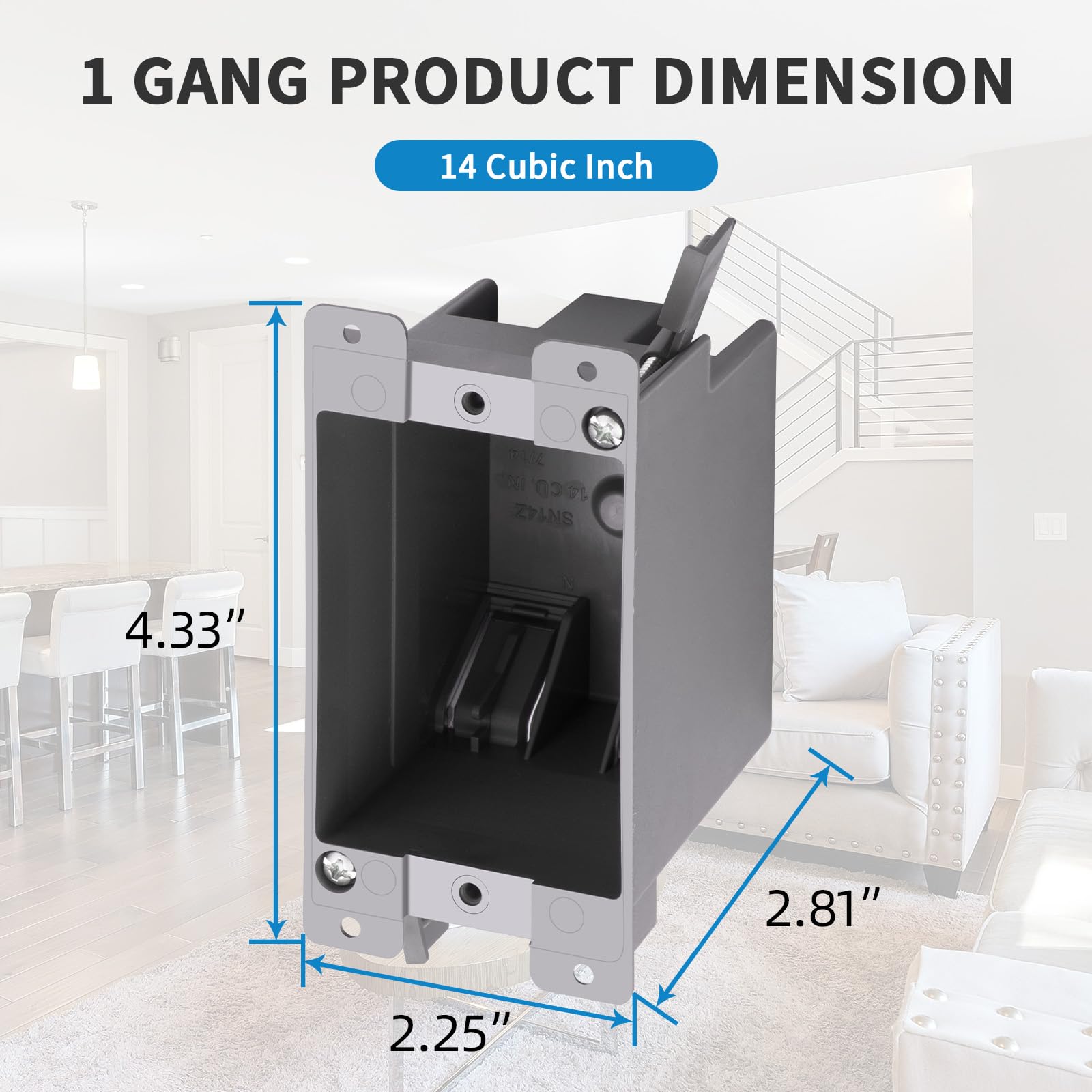 Electrical Outlet Boxes - 50 Pack, UL Listed -4