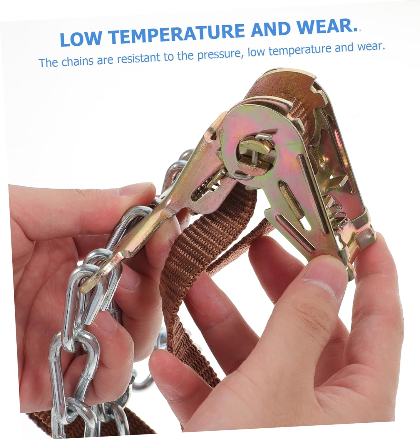 TIDTALEO 8pcs Suv Wheel Chain Car Winter Strap Tire Chains for Trucks Snow Balance Design Ice