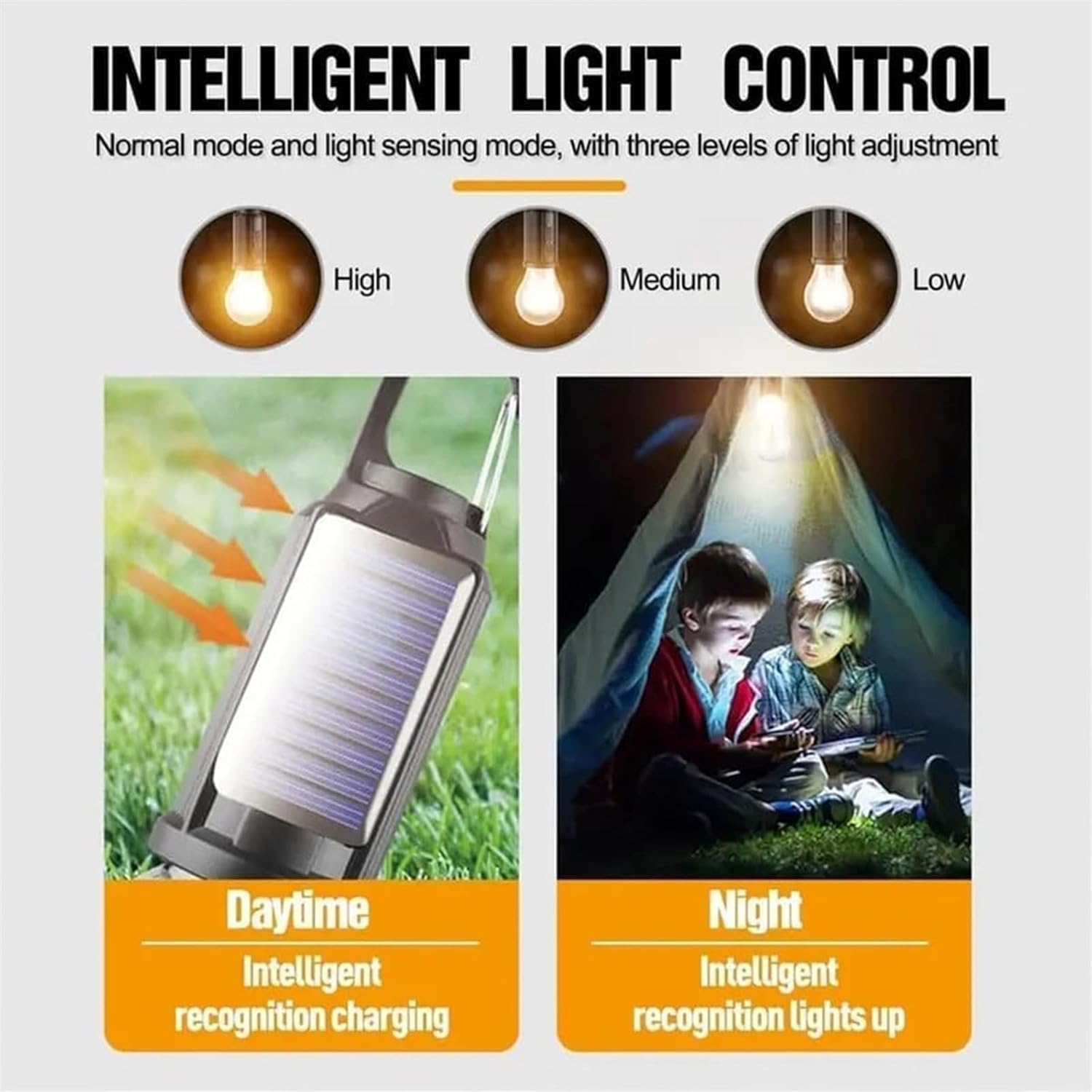 Akumulatorowe lampy wiszące LED z regulowaną jasnością do aktywności na świeżym powietrzu