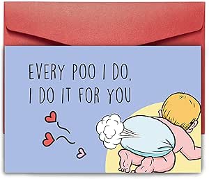 Funny Mother's Day Card - Rude Humor Greeting Card From Daughter Or Son