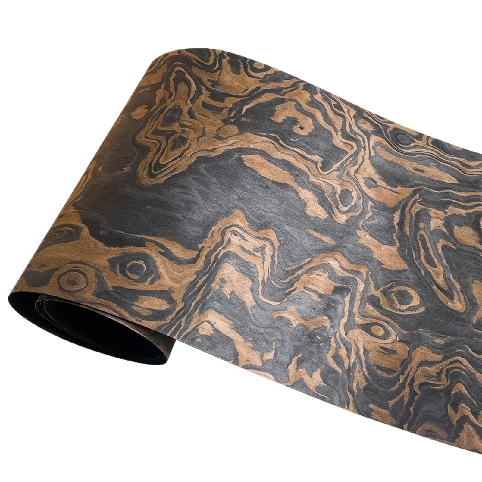 Wood Vinyl wrap Black Totem Pattern Wood Veneer Handmade DIY Carpentry Furniture Cabinet Wallpaper Renovate Wooden Crafts for Furniture cabinets Doors DIY Woodworking