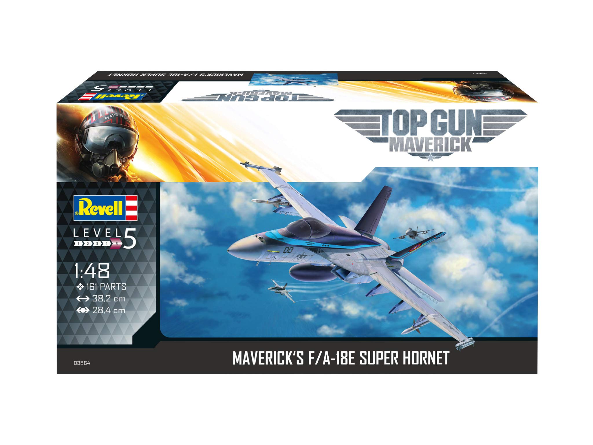 Revell 03864 - Maquette d'avion F/A-18E Super Hornet Top Gun Maverick Nouveau Film à Construire, échelle 1/48, 3864