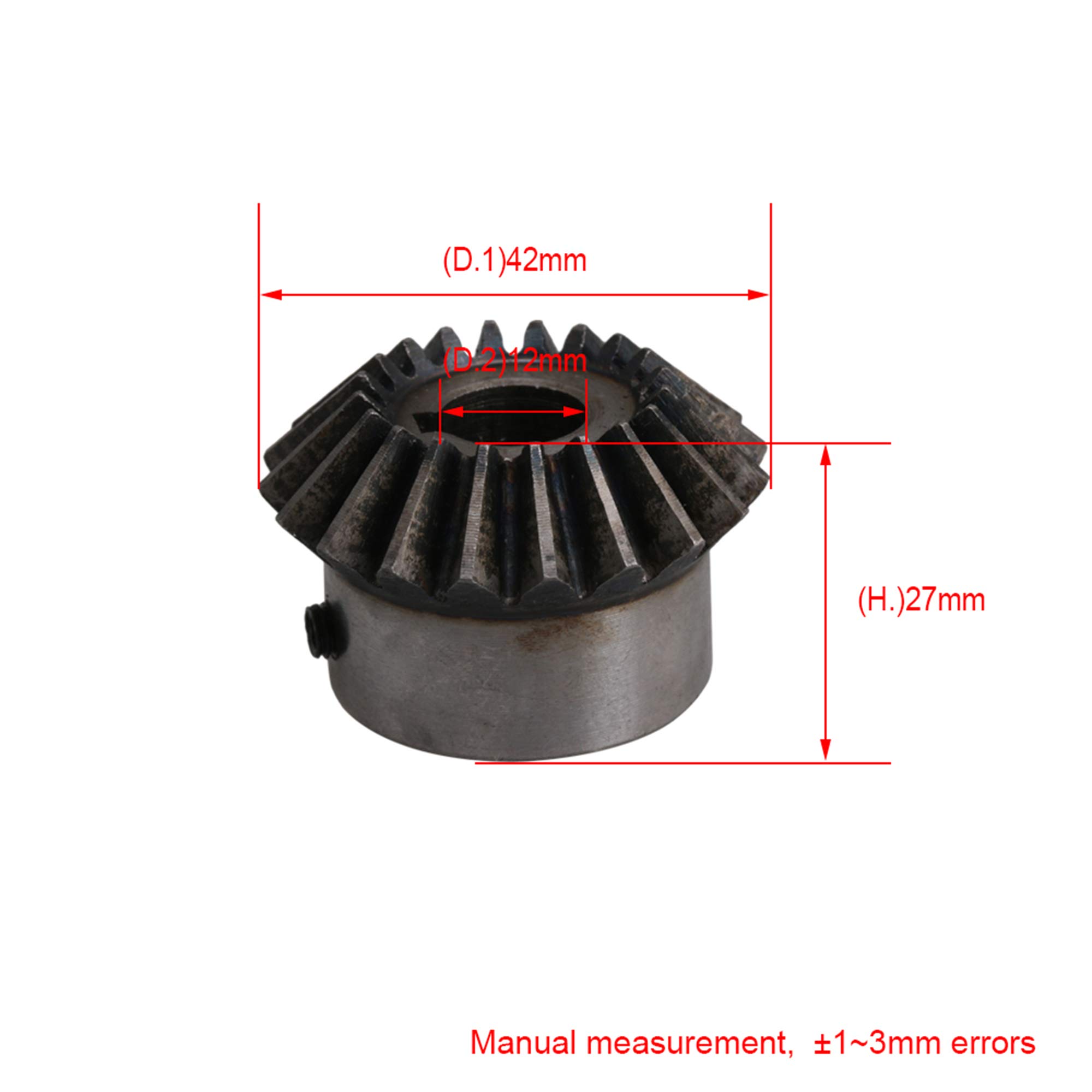 Lot de 2 Roues coniques Diamètre du trou 2 cm Module 20 dents