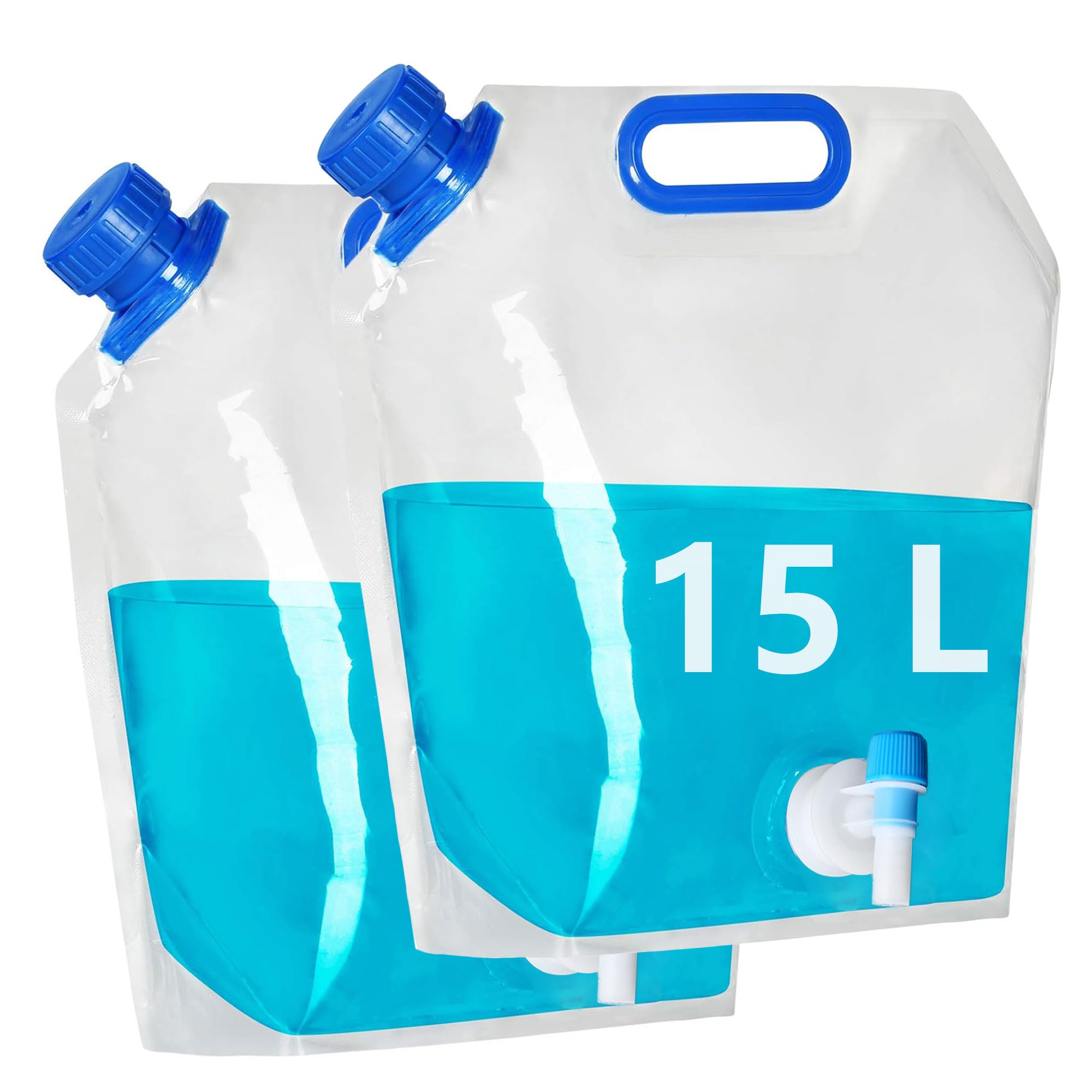 Tool & Tree Tanica Pieghevole Da 20 Litri Per Acqua Potabile | Contenitore Salvaspazio Con Rubinetto E Maniglia | Senza BPA Per Campeggio, Trekking E Emergenze - 3