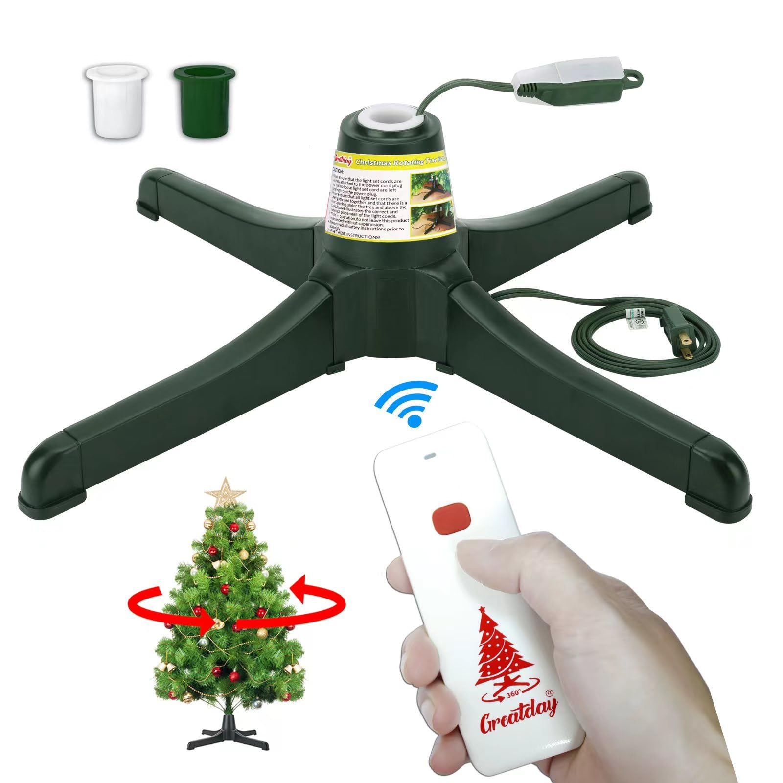 GREATDAY Remote Control Christmas Rotating Tree Stand for sale Mesa