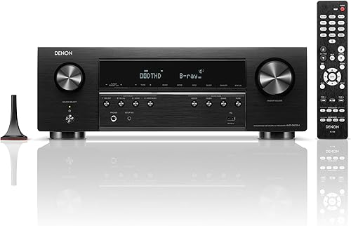 Denon Receptor de cine en casa AVR-S670H de 5.2 Ch (modelo 2023) - Receptor HDMI UHD 8K (75W x 5), transmisión a través de HEOS integrado, Bluetooth