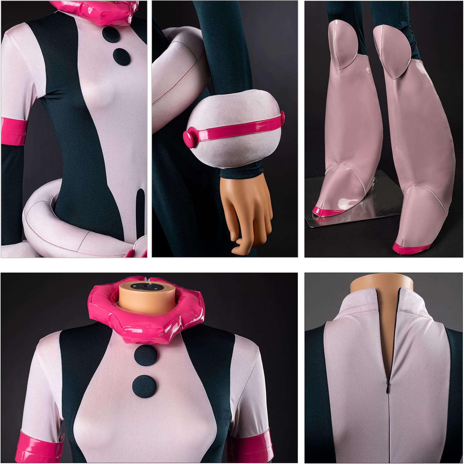 Cosfun Women Anime Cosplay Bodysuit Jumpsuit Mha Hero Suit Costume Upgrade Ver