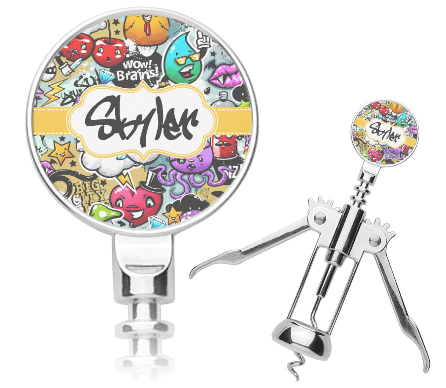 Personalized Graffiti Corkscrew