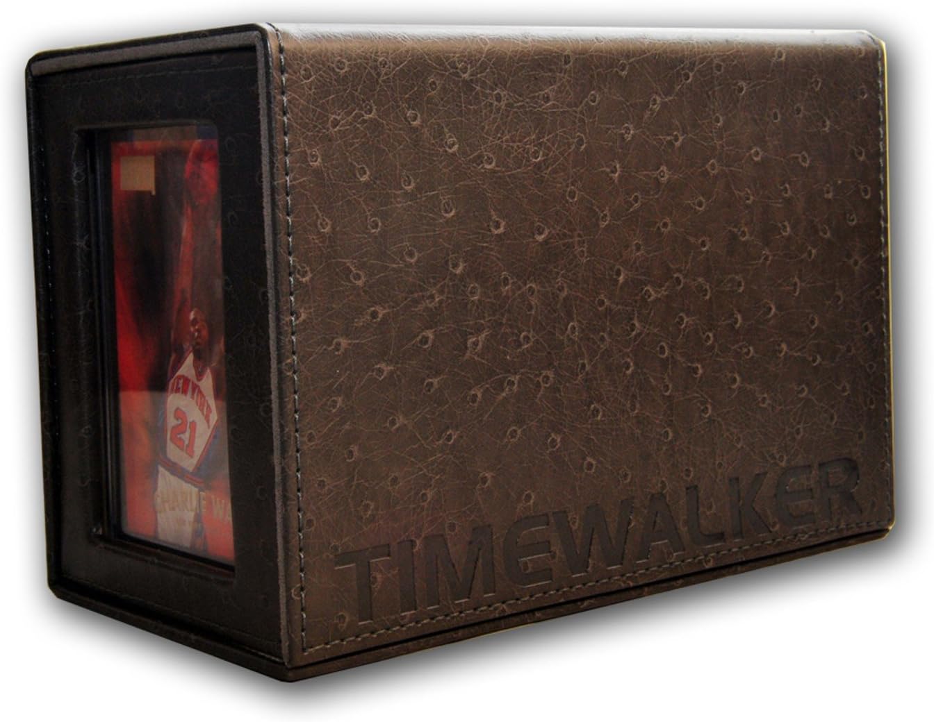 Genuine Leather Cards Bricks Deck Box Time Walker Hand Made Premium Material And Stitching Elastic Rubber Strap To Make Pulling Out Easier