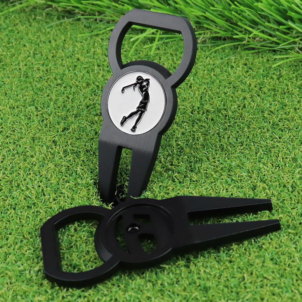 MiOYOOW Strumento di Riparazione Divot Golf con Apribottiglie