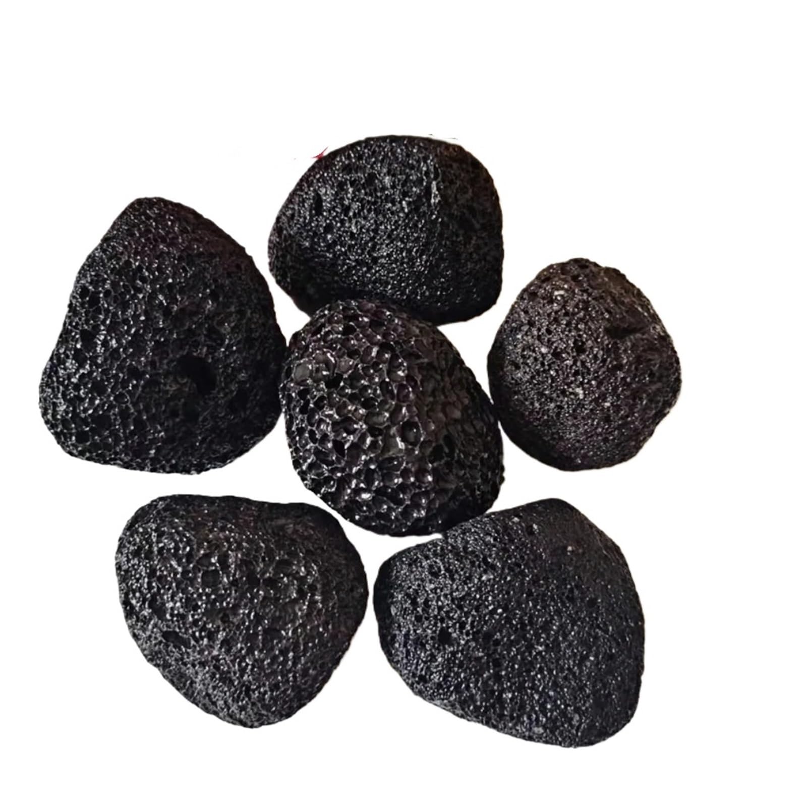 Maceta de Piedra volcánica porosa de 500 g y 3-6 cm for pecera, decoración de Acuario Cristal Natural en Bruto