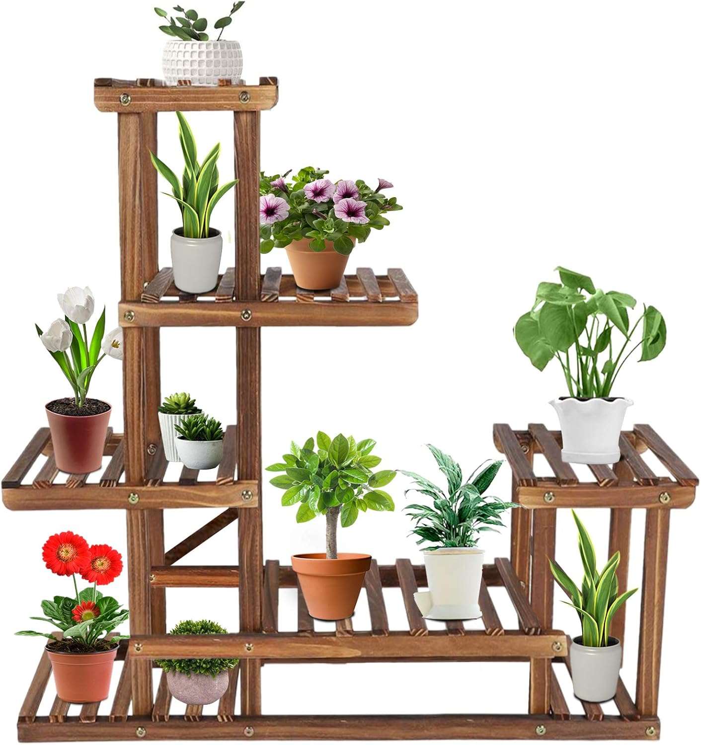 Upgraded Plant Stand, Multi Tier Plant Shelf Holder, High