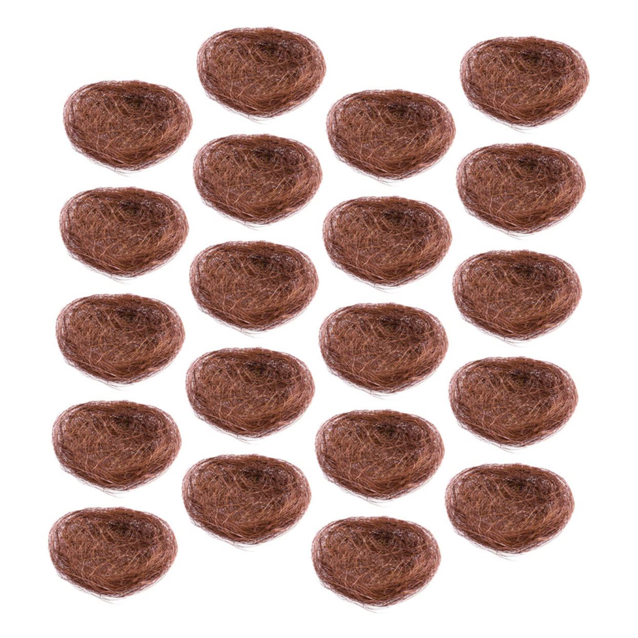 20Pcs Artificial Bird Nests for Decor, Decorative Photo Props, Eco-Friendly Natural Material, Perfect for Birdhouses and Floral Arrangements