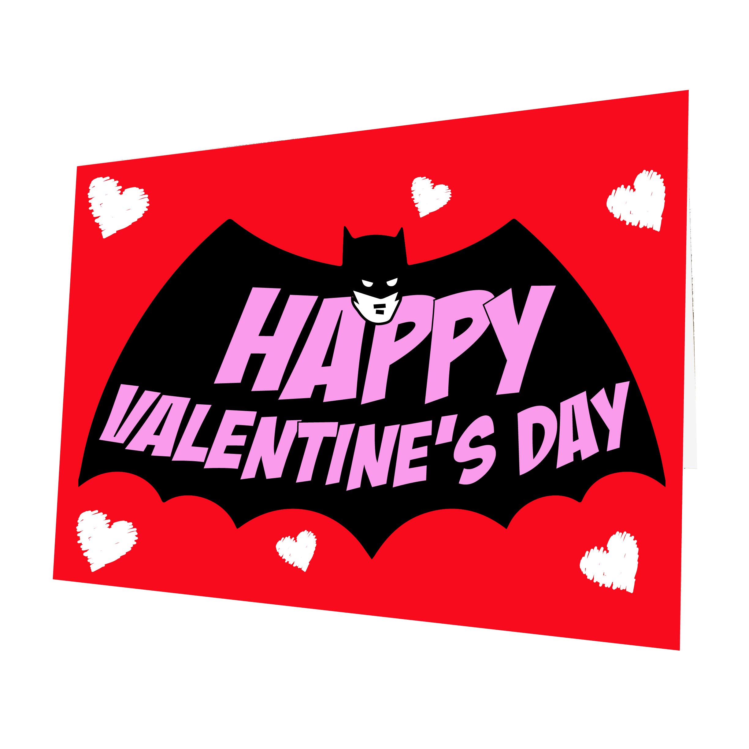 Batman Inspired Valentine's Day Card