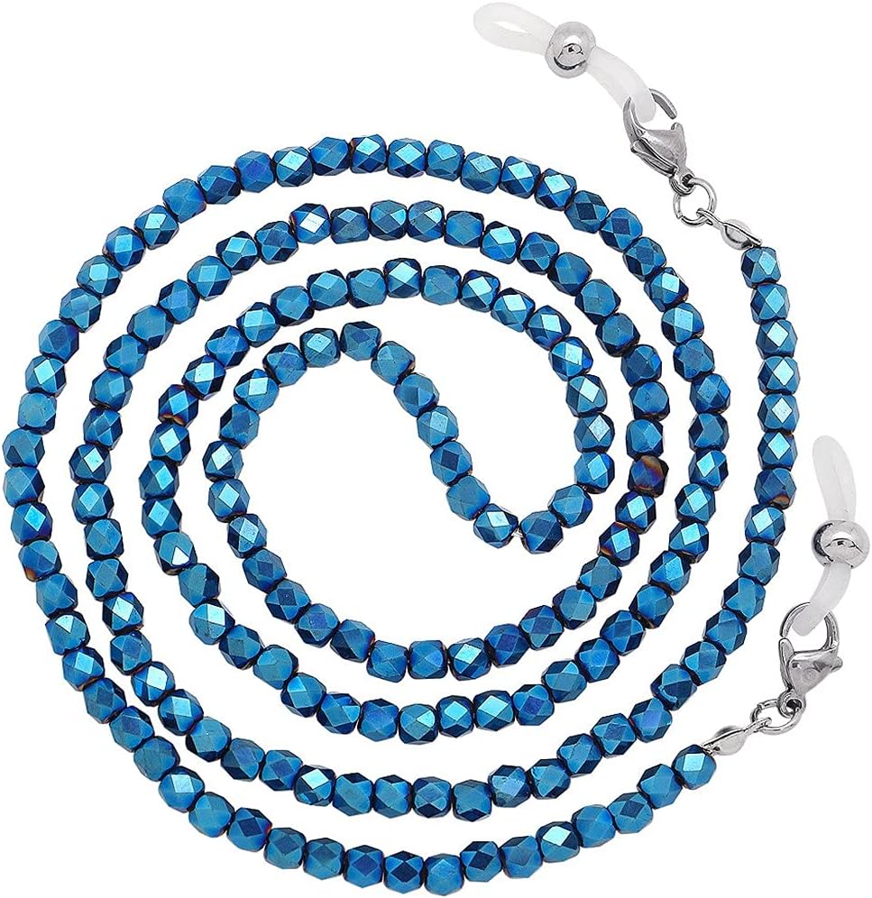 15 Colors Crystal Colored Beaded Glasses Chains For Women Lanyard Anti Slip Reading Eyeglass Sunglasses Strap Cord