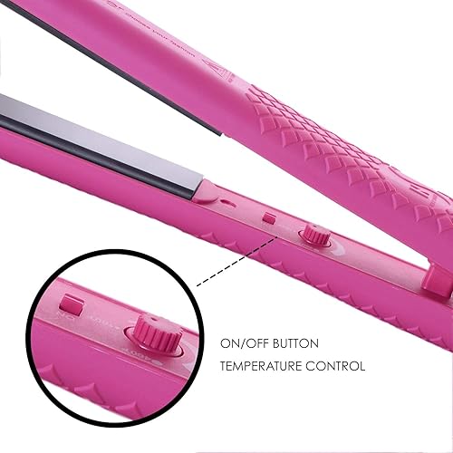 Miniatura 4 de HerStyler Colorful Seasons - Paquete de 2 planchas planas de cerámica (rosa) y aceite de marula para el cabello