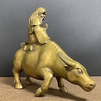 金属製 牛に乗る人物像 約30cm 金属製 牛に乗る人物像 ce015ee3c1999917cb0c63a148ebfb