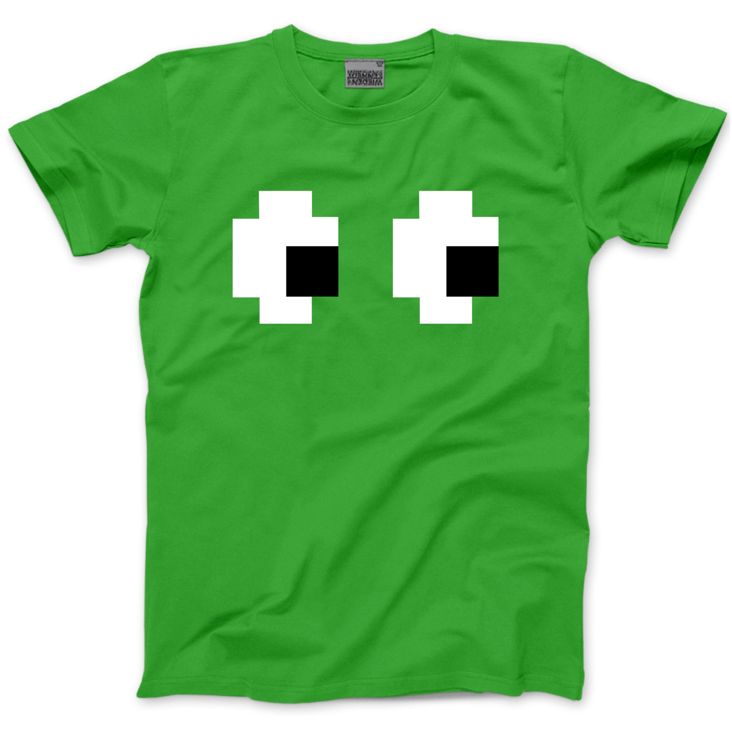 Matching Group Tshirt - Fun 8-bit Tee Costume for Halloween Fancy Dress 80s 90s Party Idea Ghost - XL Green