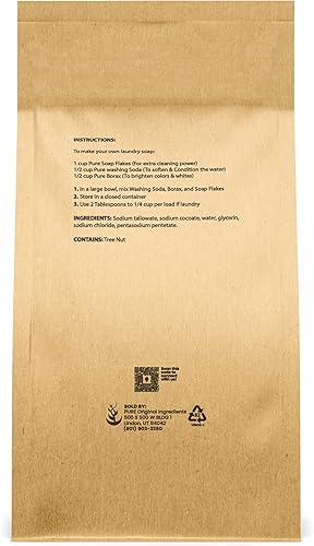 Miniatura 3 de PURE ORIGINAL INGREDIENTS Soap Flakes &amp; Vegetable Glycerin Bundle, Natural Oils, DIY Ingredients, No Additives or Fillers