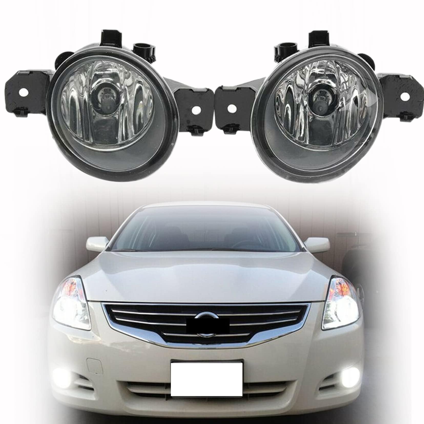 Photo 1 of SEBLAFF 2-Pack H11 Clear Lens Halogen Fog Light Replacement for Altima 2008-2013/Rogue 2008-2015/Maxima 2009-2014/Ver-sa2012-2016/Murano 2015-2016/Pathfi Driver and Passenger Side NI2593117, NI2592117