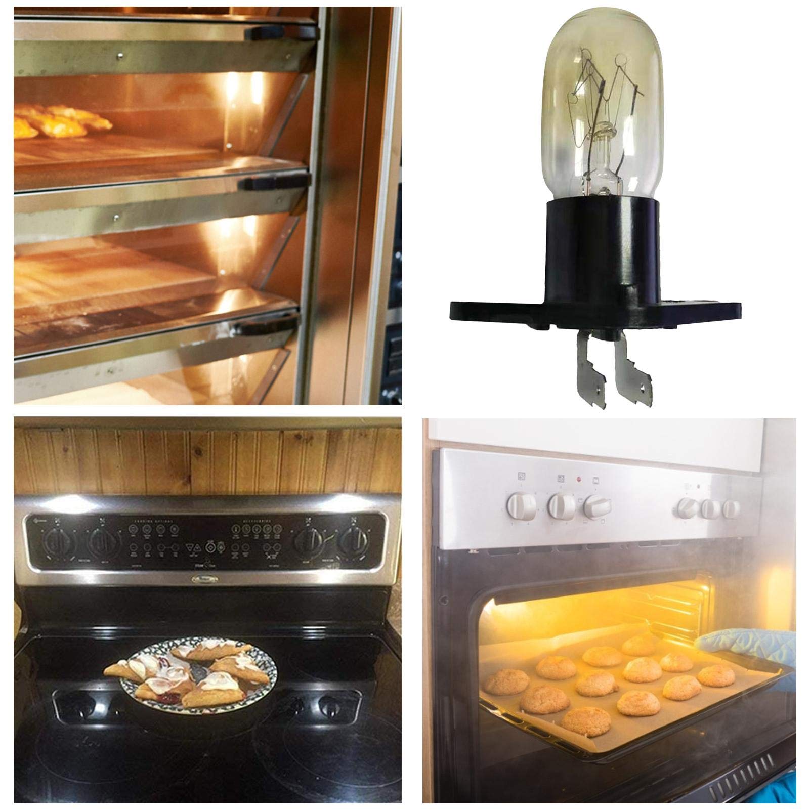 Amazon.co.jp: アプライアンスの電球,500 度耐性のオーブン ライト