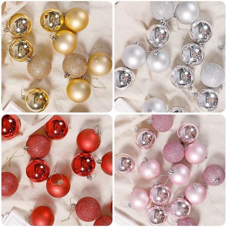 24 stks Multi kleuren kerstboom Baubles ballen kerstboom decoraties ornamenten