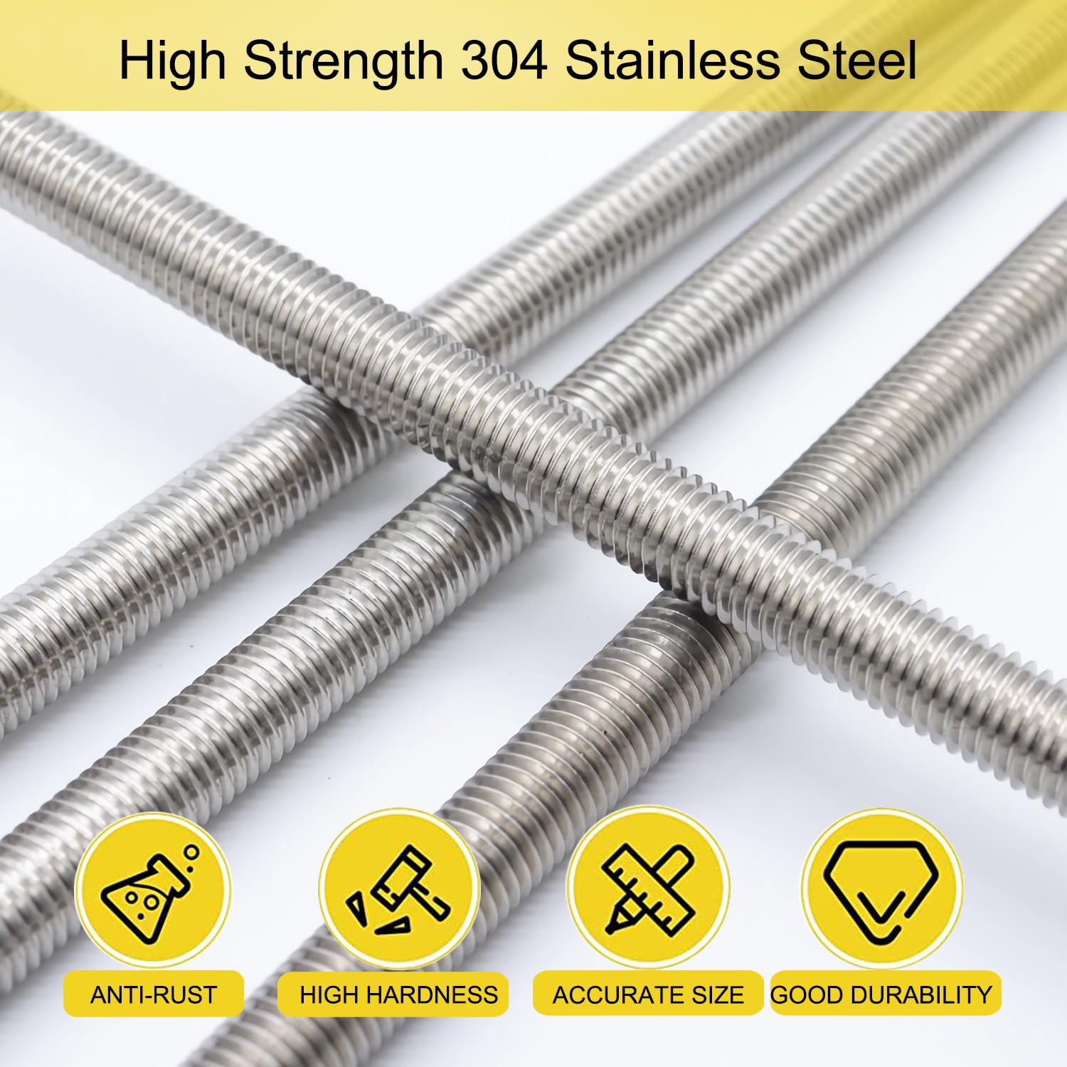 Aste Completamente Filettate In Acciaio Inossidabile 304 Barra - Foto 2