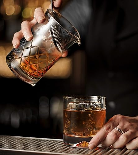 Miniatura 4 de MOFADO. Juego de vasos mezcladores de cristal de alta calidad, herramientas de barman y accesorios de bar, jarra/vaso de precipitados de fondo