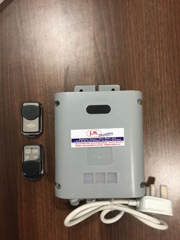 Neco Rollermatic Remote Control System (Euro) Shutters and 2 Remotes