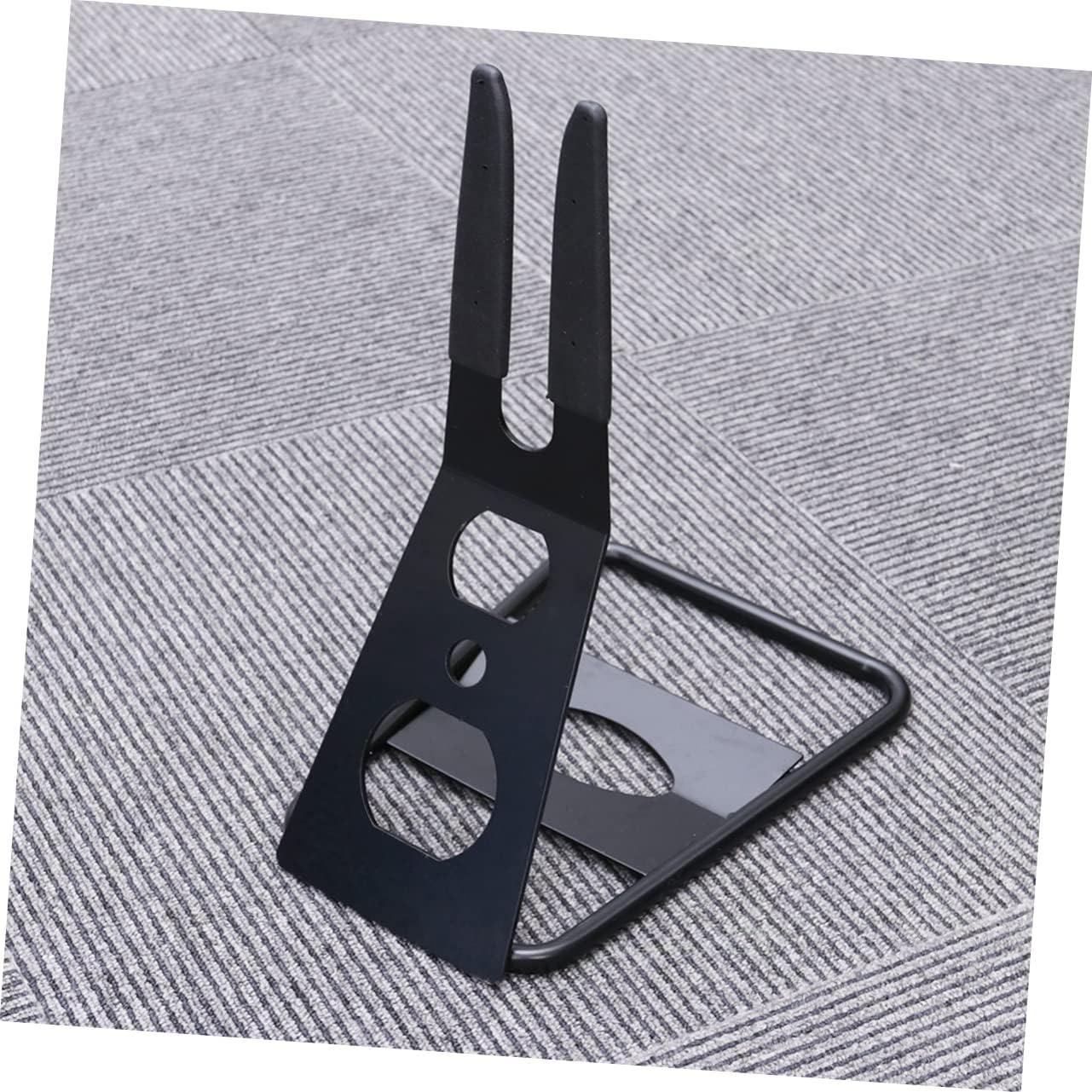 BESTonZON Metal Floor Bike Rack Portable Stand for Mountain Lightweight and Sturdy Design for Repair Display and Storage Black