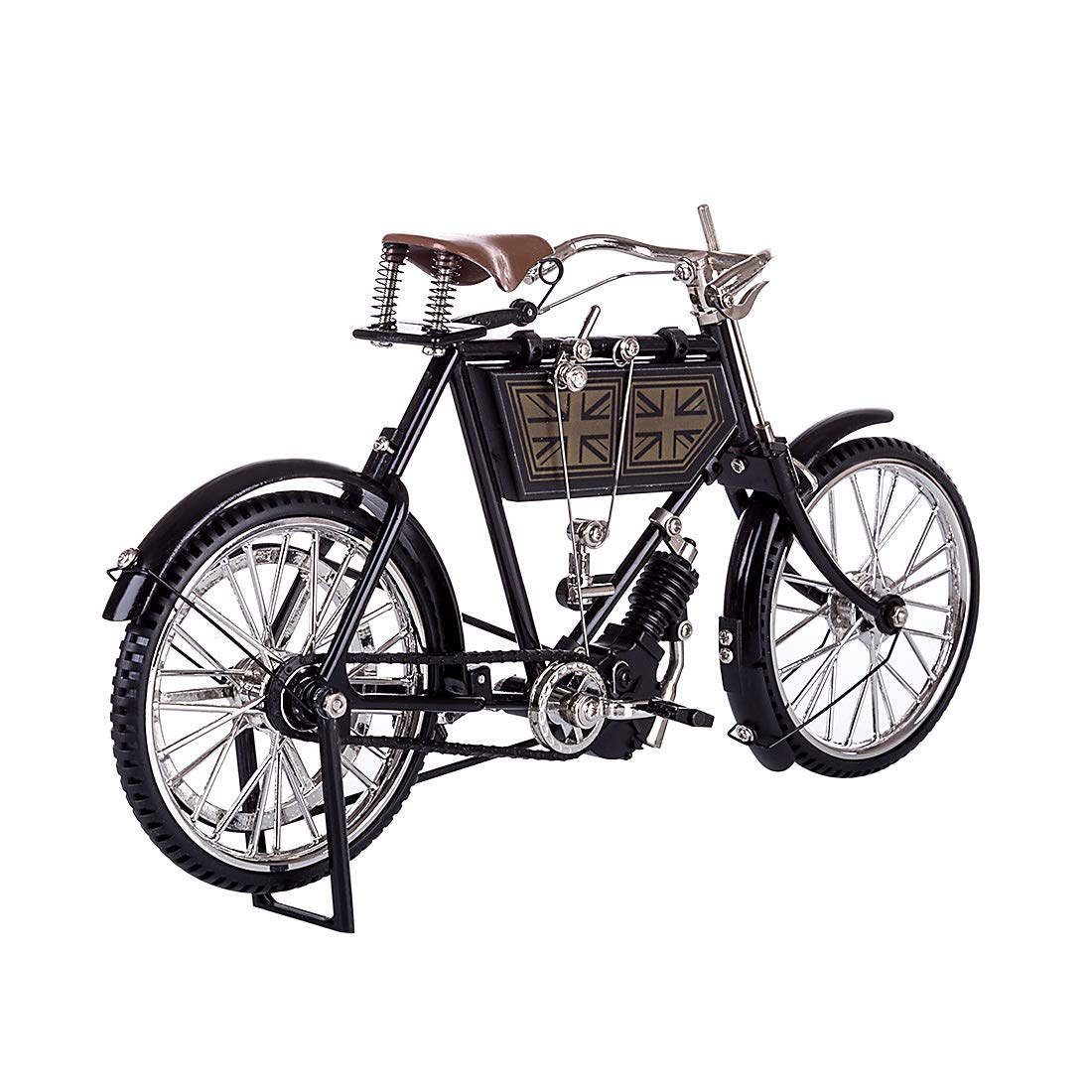 Metalowy model roweru DIY samodzielnego montażu, symulowany, dekoracyjny model roweru, zestaw metalowych modeli dorosłych